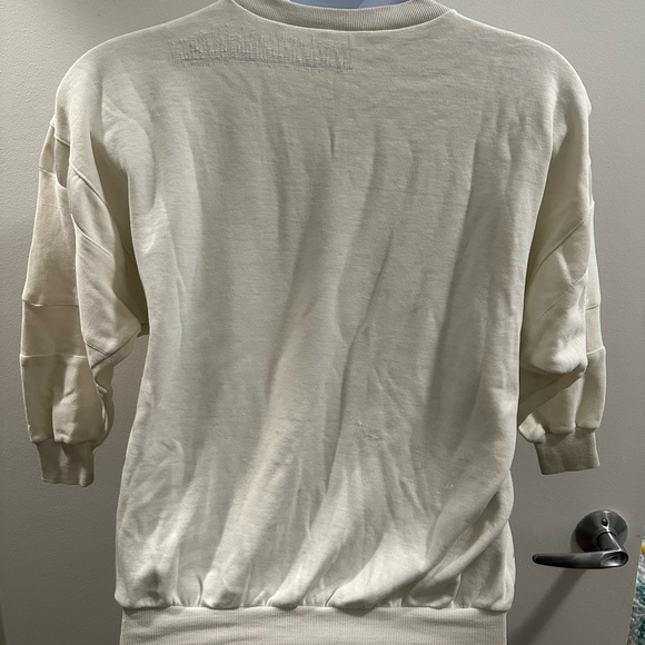 Vintage Mickey Mouse sweatshirt AS-IS CONDITION 90’s no labels Disney beige - Picture 8 of 10